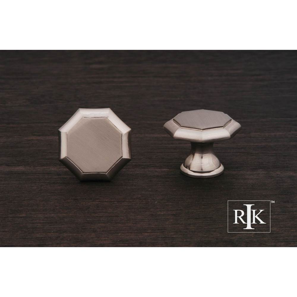 RK International - Octagonal Knob - Satin Nickel