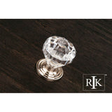 RK International - Diamond Cut Acrylic Knob - Satin Nickel