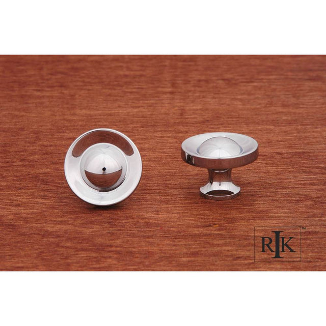 RK International - French Contoured Knob - Chrome