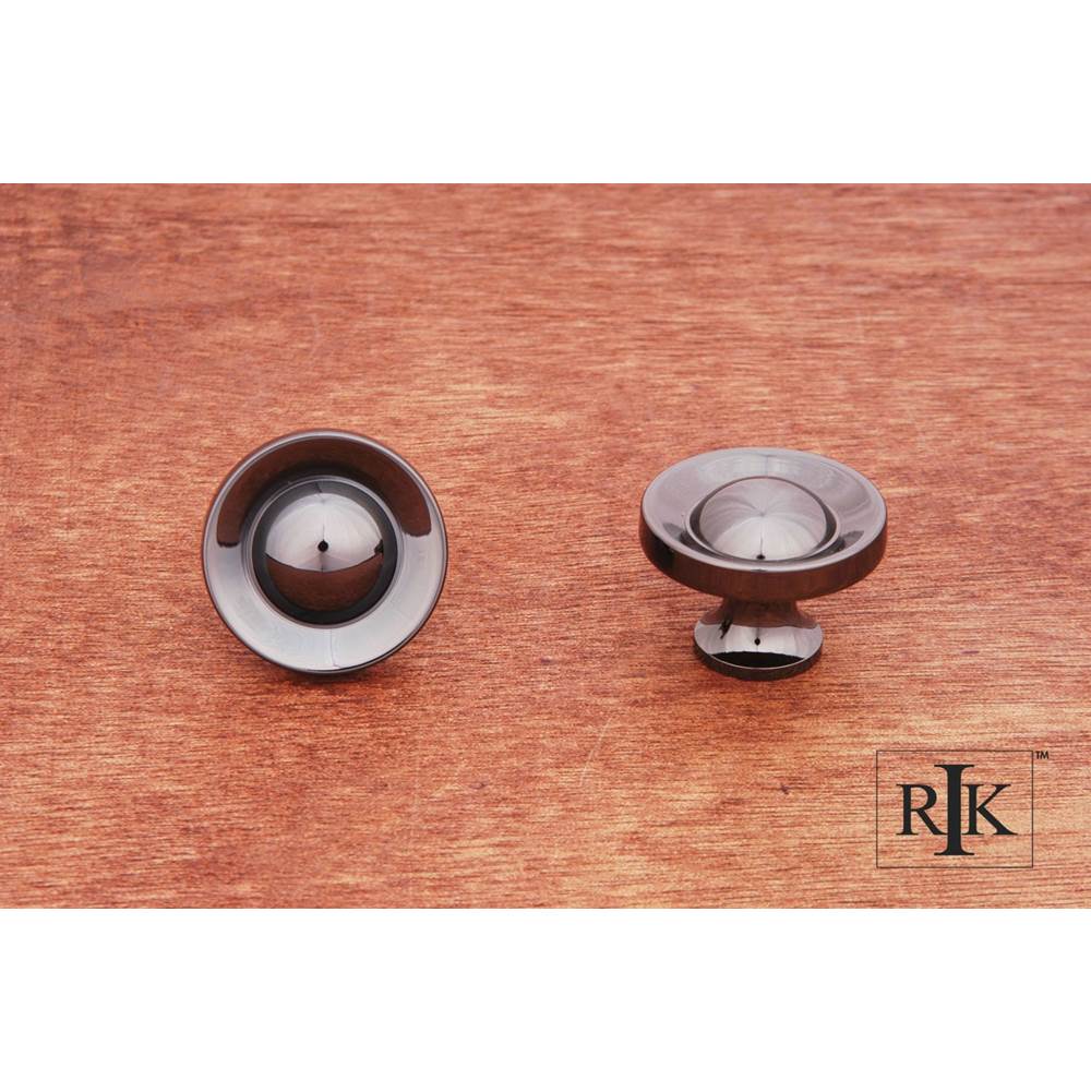 RK International - French Contoured Knob - Black Nickel