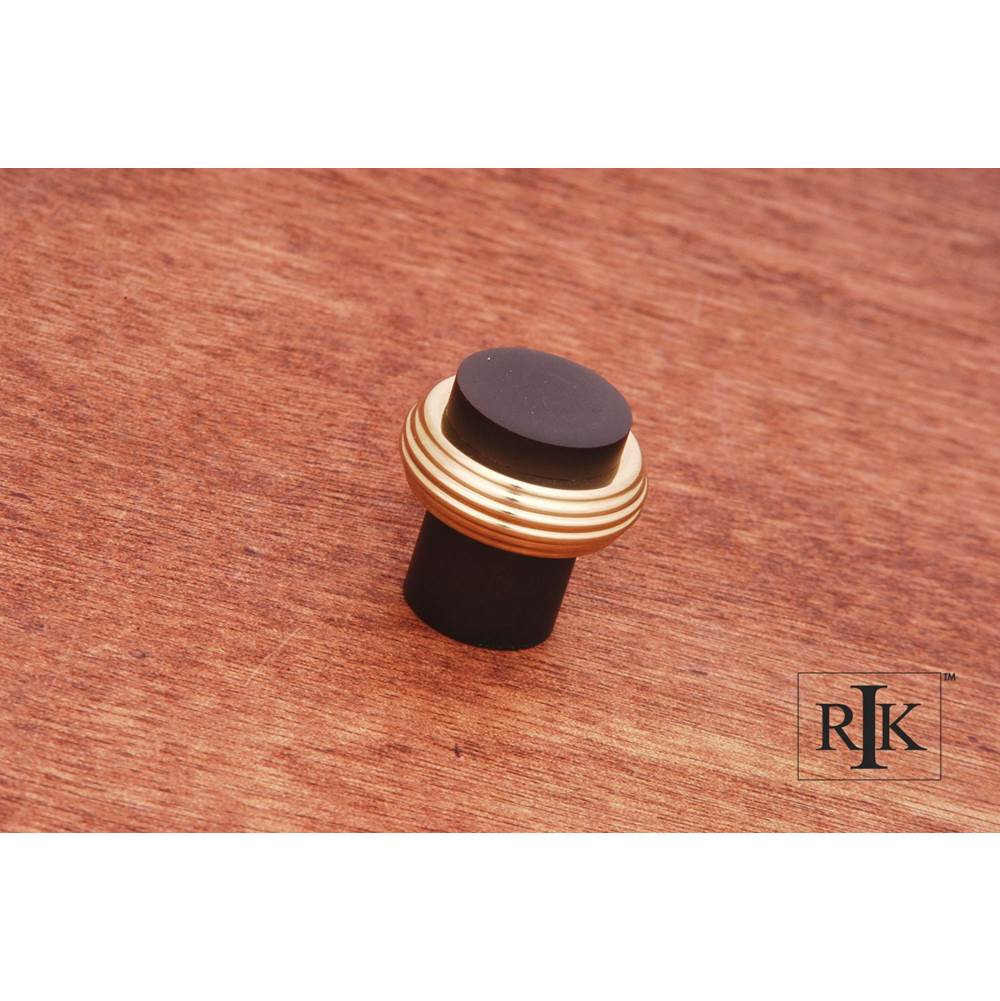RK International - Solid Swirl Rod Knob - Oil Rubbed,Brass