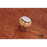 RK International - Solid Swirl Rod Knob - Chrome,Brass