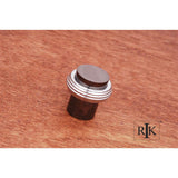 RK International - Solid Swirl Rod Knob - Black Nickel,Chrome