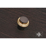 RK International - Solid Swirl Rod Knob - Black Nickel,Brass