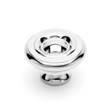 RK International - Large Solid Georgian Knob - Polished Nickel