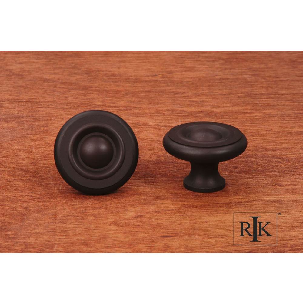 RK International - Large Solid Georgian Knob - Oil Rubbed Bronze