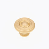 RK International - Large Solid Georgian Knob - Satin Brass