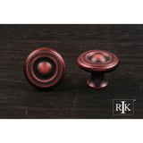 RK International - Small Solid Georgian Knob - Distressed Copper
