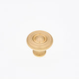 RK International - Small Solid Georgian Knob - Satin Brass