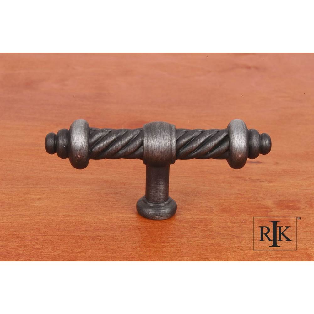 RK International - Large Twisted Knob - Distressed Nickel
