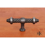 RK International - Large Twisted Knob - Distressed Nickel