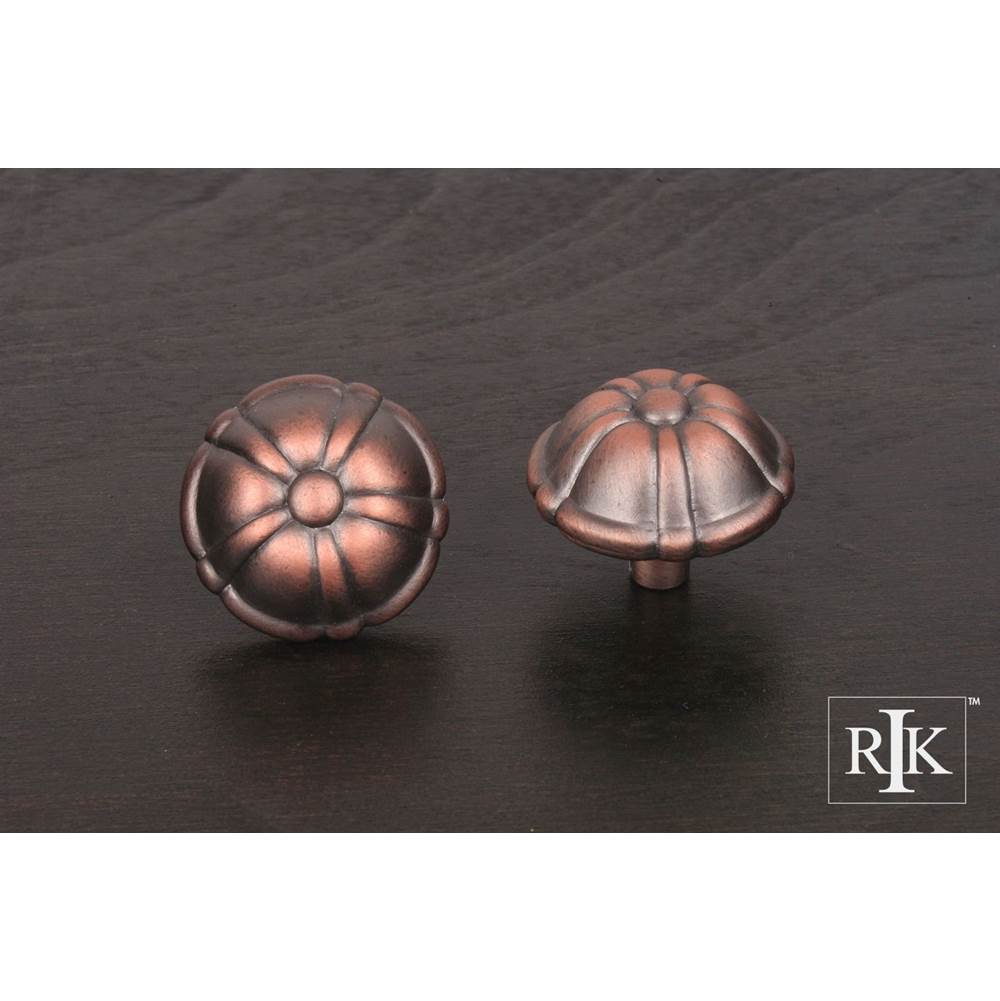 RK International - Large Petal Knob - Distressed Copper