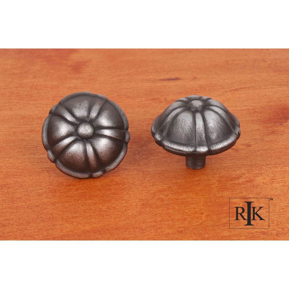 RK International - Large Petal Knob - Distressed Nickel