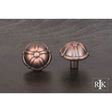 RK International - Small Petal Knob - Distressed Copper
