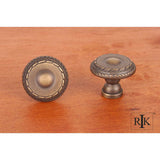 RK International - Small Double Roped Edge Knob - Antique English
