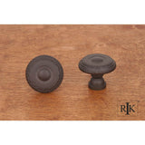 RK International - Small Double Roped Edge Knob - Oil Rubbed Bronze