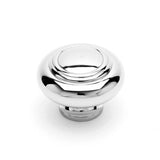 RK International - Large Double Ringed Knob - Polished Nickel