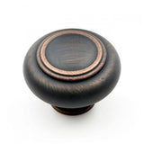RK International - Large Double Ringed Knob - Valencia Bronze