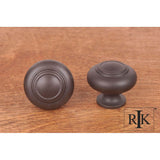RK International - Small Double Ringed Knob - Oil Rubbed Bronze