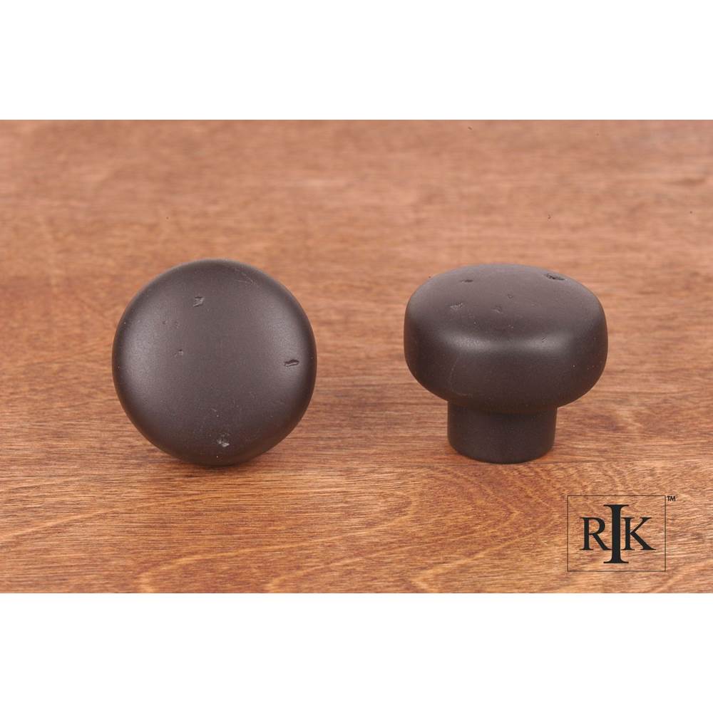 RK International - Distressed Heavy Circular Knob - Oil Rubbed Bronze
