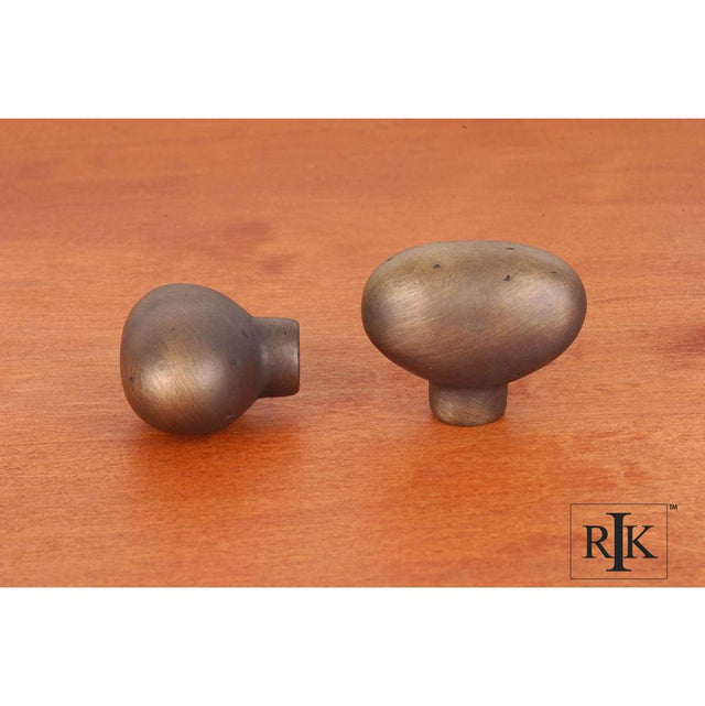 RK International - Distressed Heavy Egg Knob - Antique English