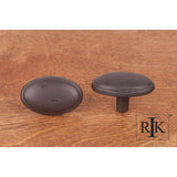 RK International - Distressed Oval Knob with Ring Edge - Oil Rubbed Bronze