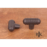 RK International - Distressed Small Ribbed Knob - Oil Rubbed Bronze