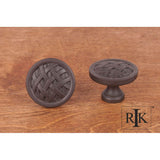 RK International - Large Cross-Hatched Knob - Oil Rubbed Bronze