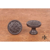 RK International - Small Cross-Hatched Knob - Oil Rubbed Bronze