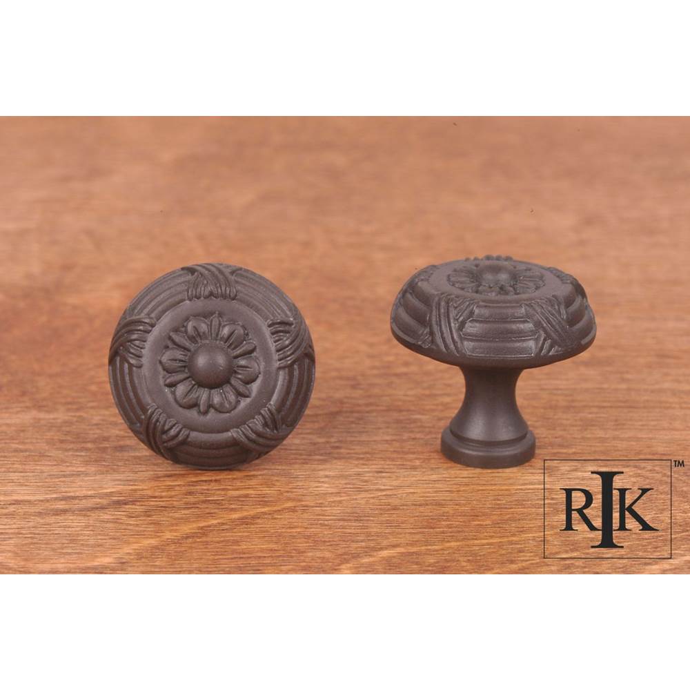 RK International - Small Crosses and Petals Knob - Oil Rubbed Bronze