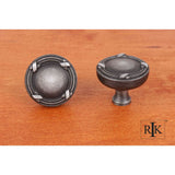RK International - Lines and Crosses Knob - Distressed Nickel