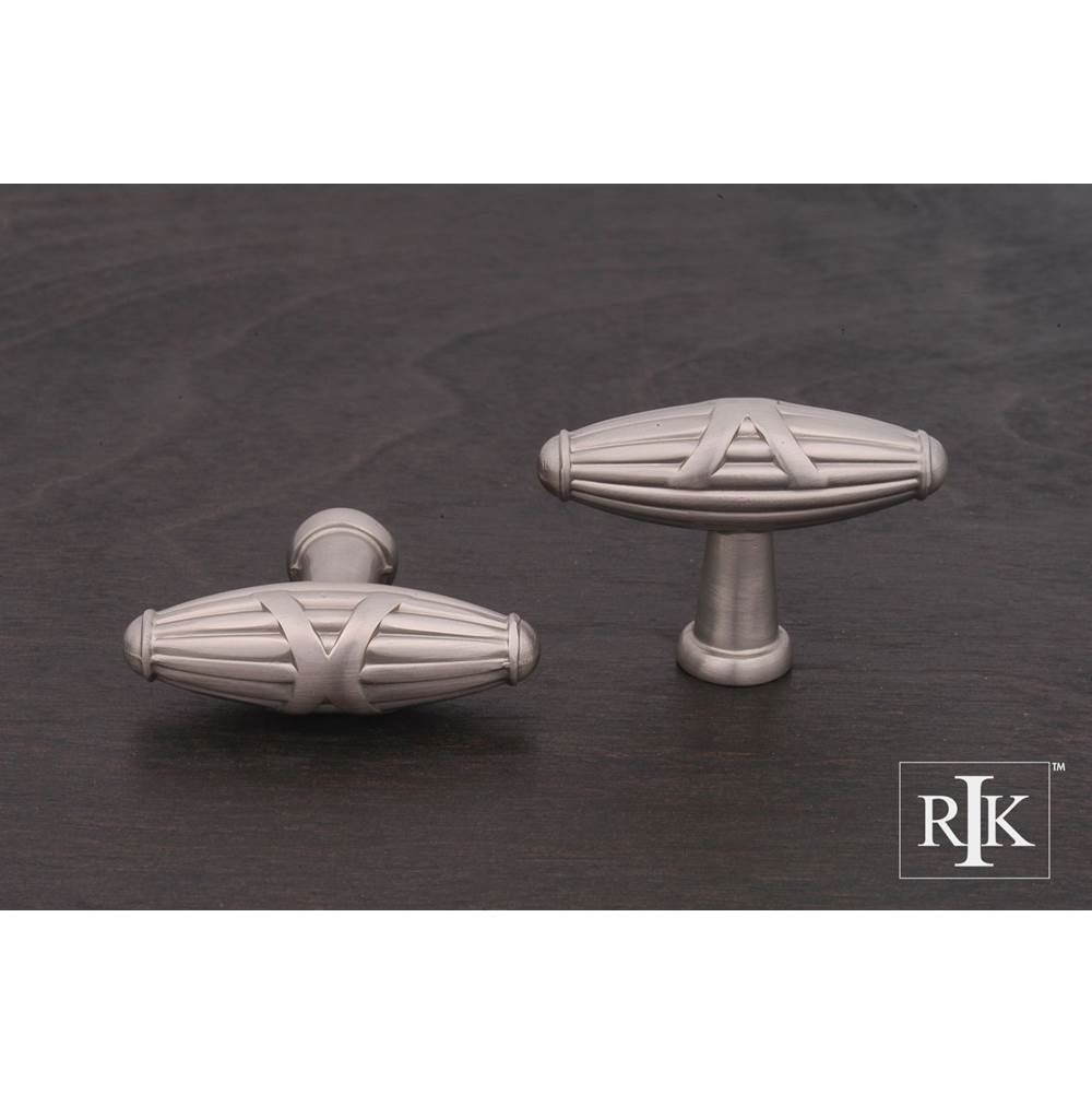 RK International - Large Crossed Indian Drum Knob - Satin Nickel