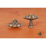 RK International - Small Crossed Indian Drum Knob - Antique English