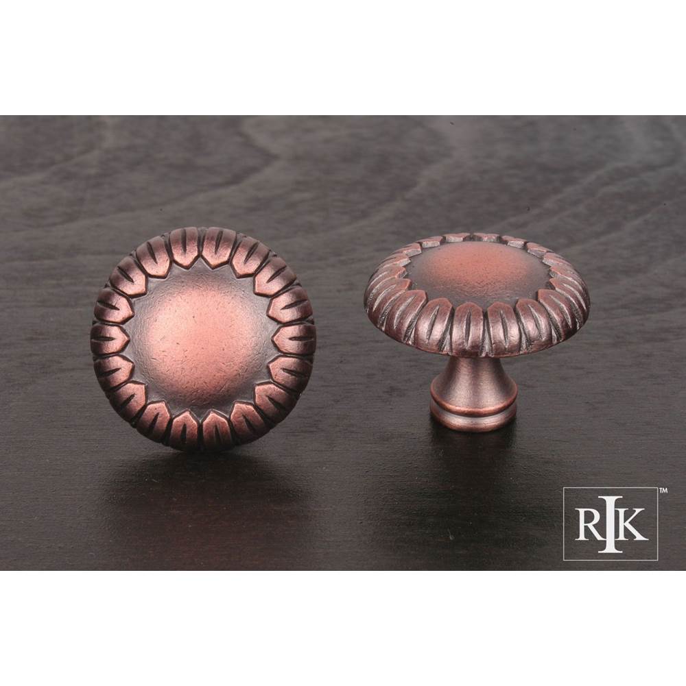 RK International - Large Petals  at  Edge Knob - Distressed Copper