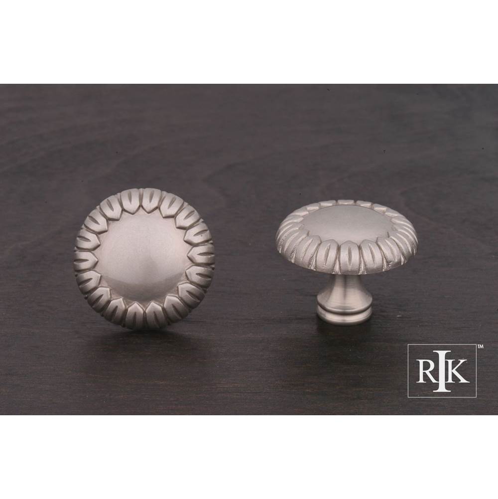 RK International - Large Petals  at  Edge Knob - Satin Nickel