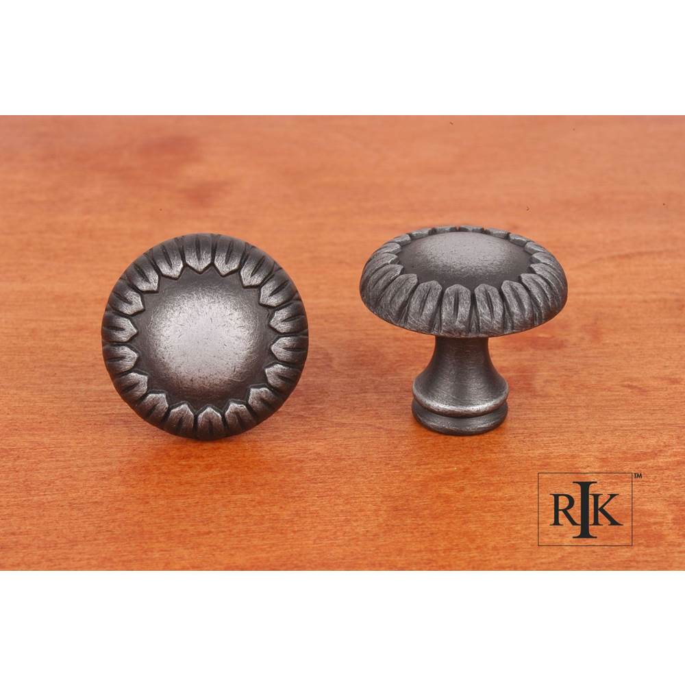 RK International - Small Petals  at  Edge Knob - Distressed Nickel