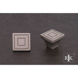 RK International - Large Contemporary Square Knob - Satin Nickel