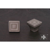 RK International - Small Contemporary Square Knob - Satin Nickel