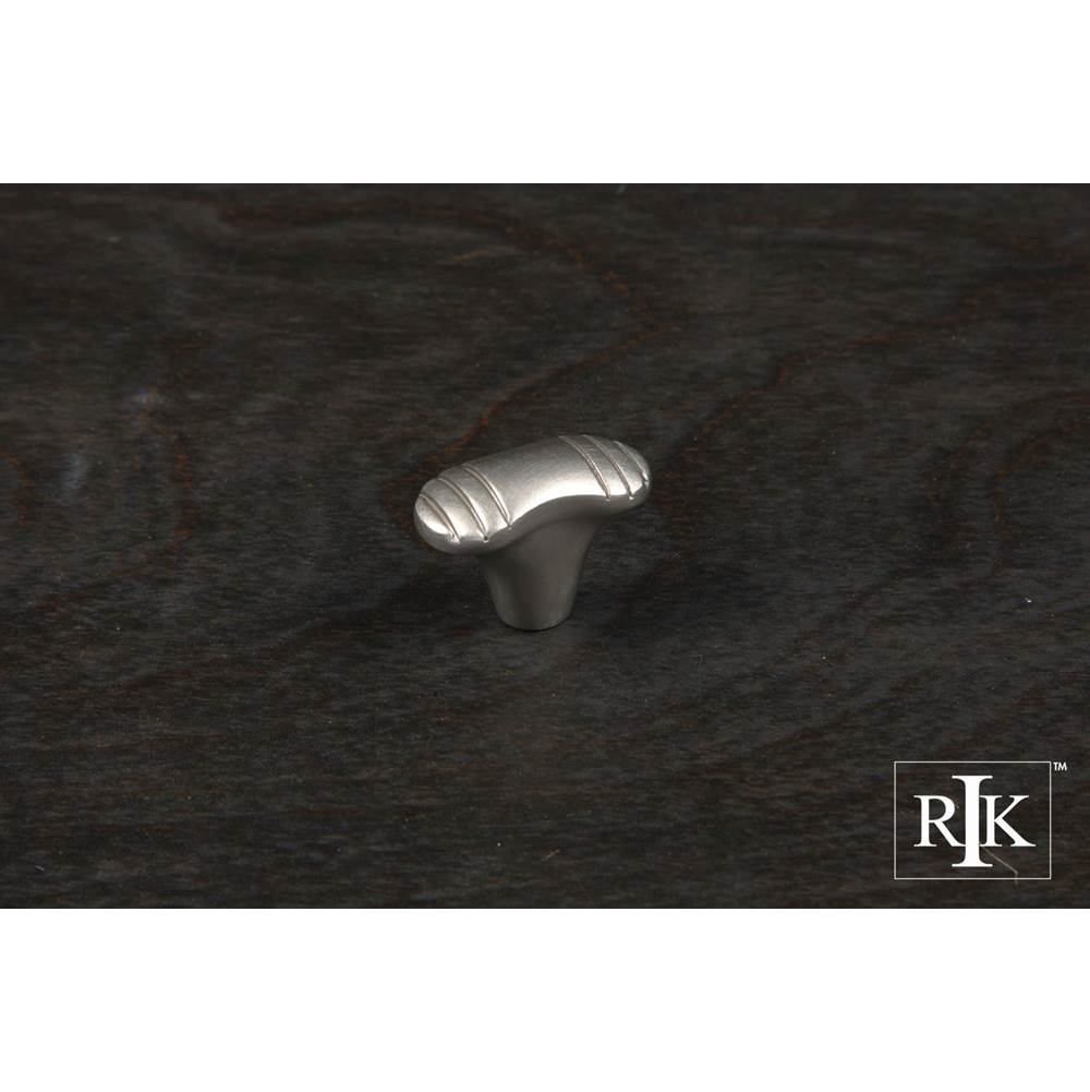 RK International - Large Ridges  at  Edge Knob - Satin Nickel