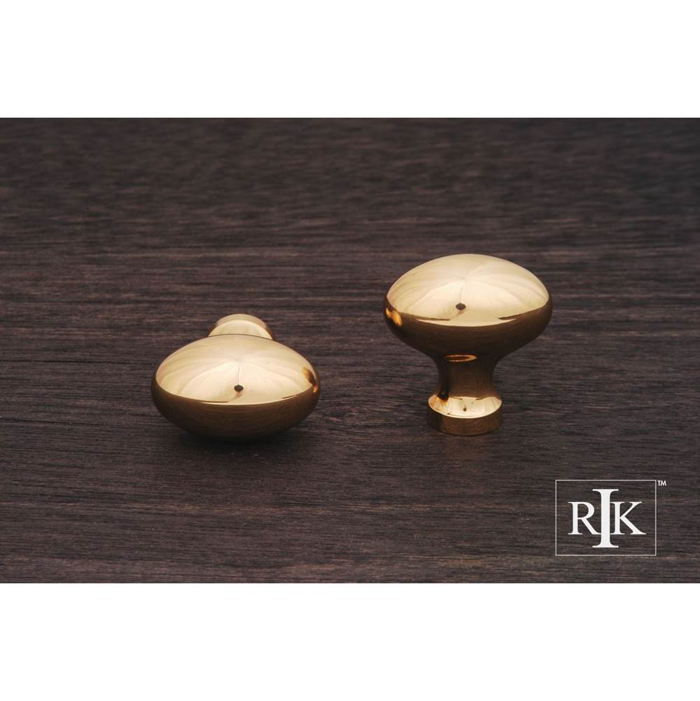 RK International - Football Knob - Polished Brass
