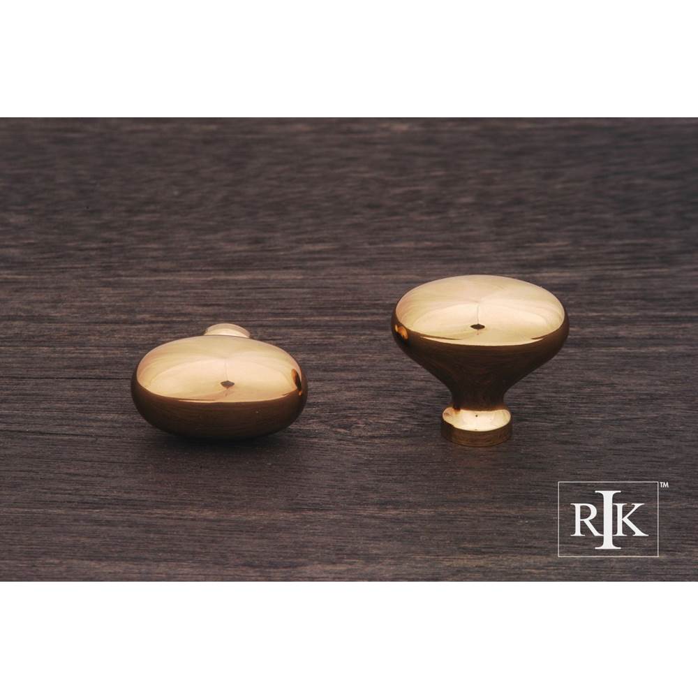 RK International - Oval Knob - Polished Brass