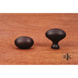 RK International - Oval Knob - Oil Rubbed Bronze