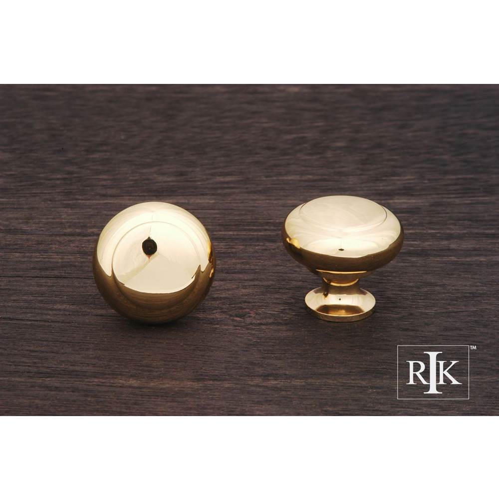 RK International - Hollow Two-Step Knob - Polished Brass