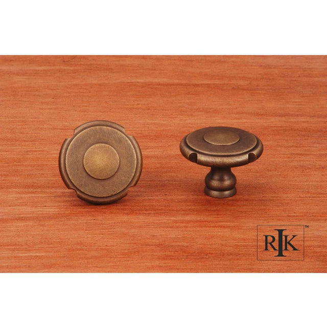 RK International - Large Truncated Edge Knob - Antique English
