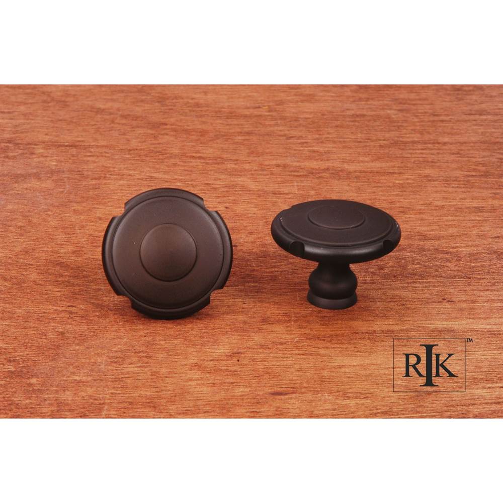 RK International - Large Truncated Edge Knob - Oil Rubbed Bronze