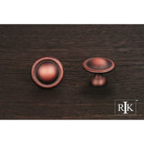 RK International - Small Smooth Dome Knob - Distressed Copper