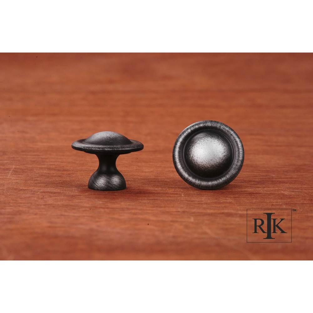 RK International - Small Smooth Dome Knob - Distressed Nickel