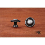 RK International - Small Smooth Dome Knob - Distressed Nickel