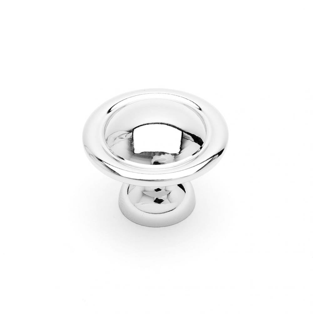 RK International - Small Smooth Dome Knob - Polished Nickel