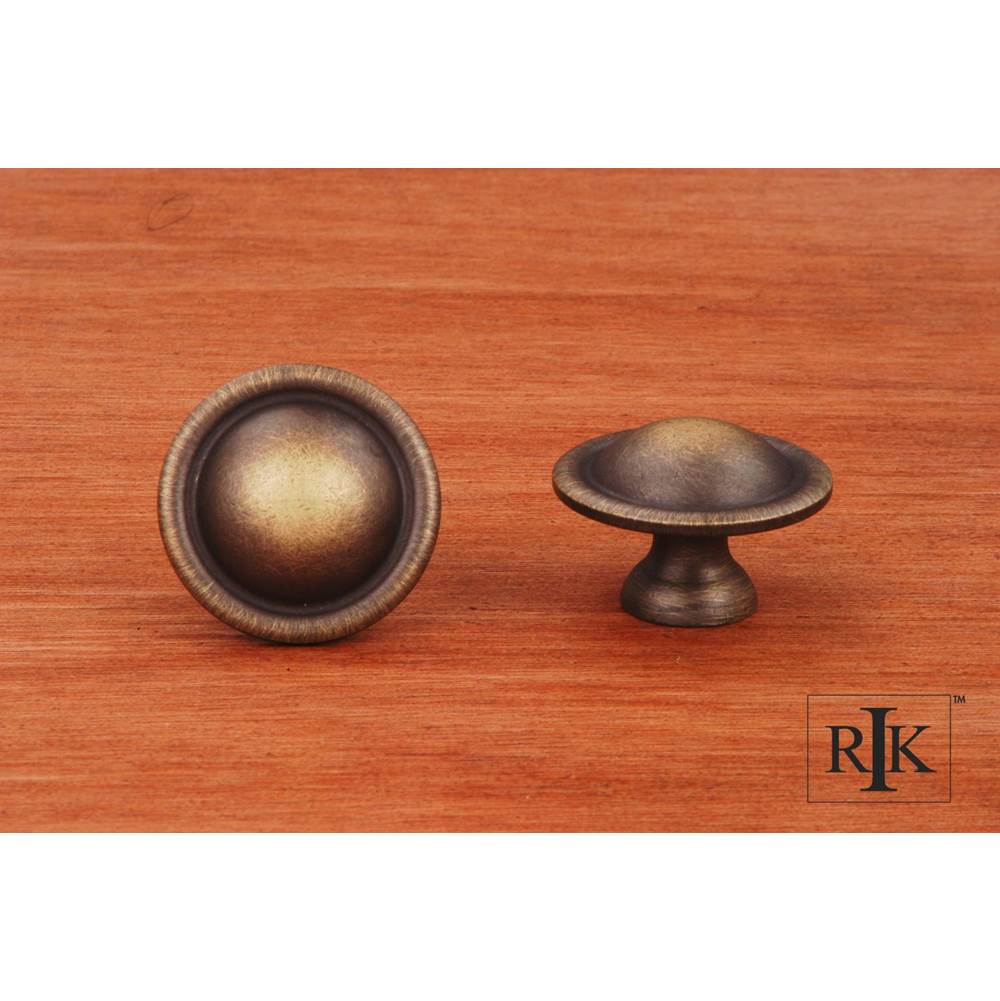 RK International - Large Smooth Dome Knob - Antique English